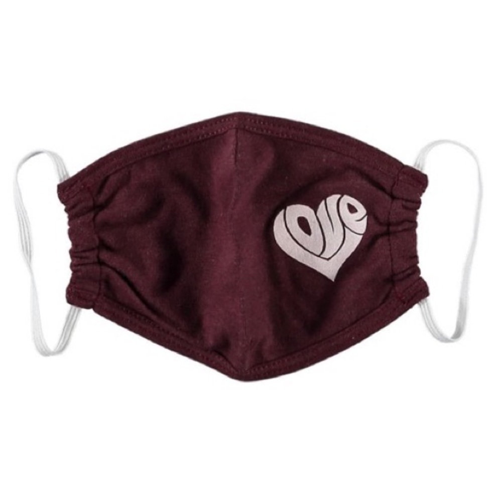 new SOTM ❤︎ Reversible Love Elastic Strap Face Mask ❤︎ Wine